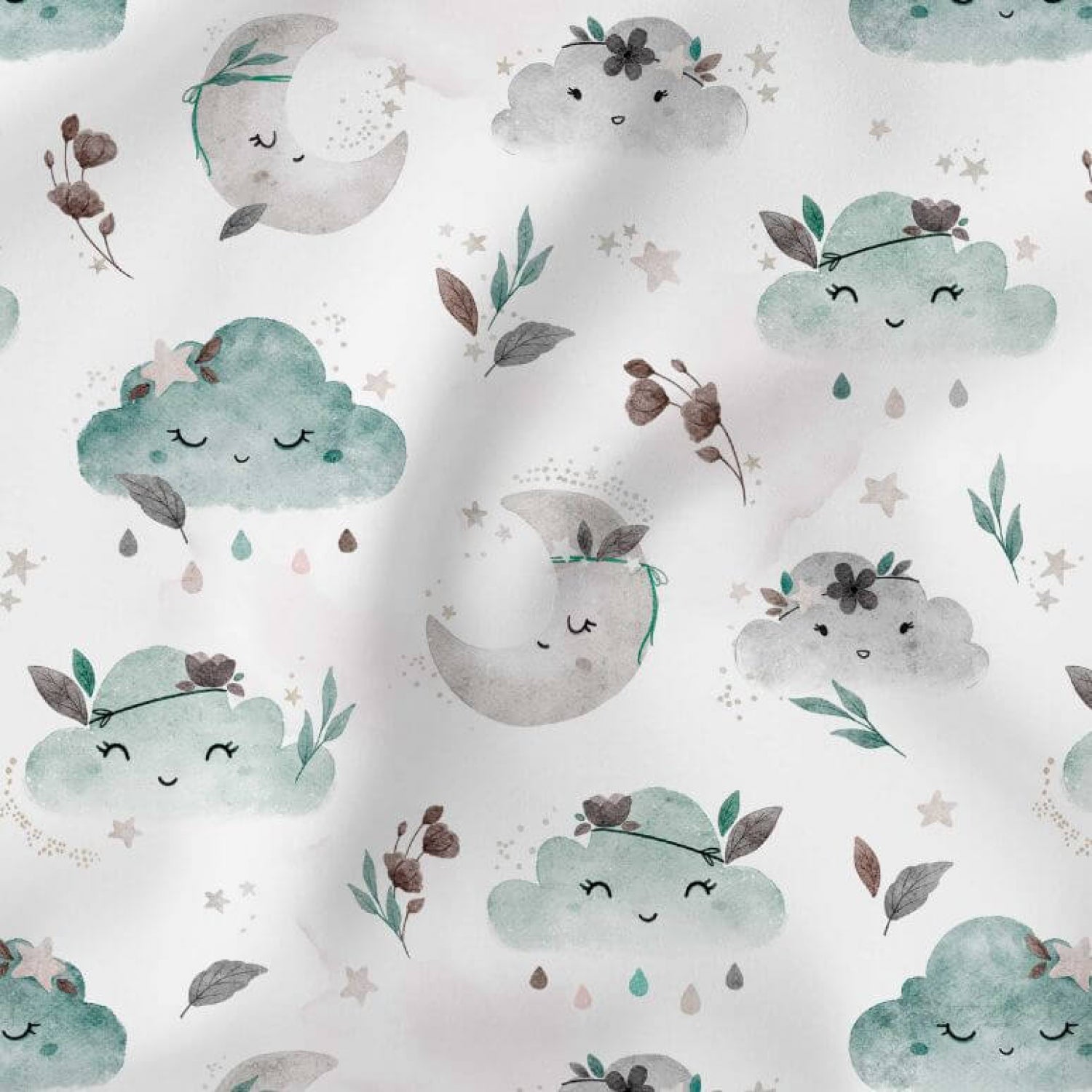 Babynestchen "Wolken mint"